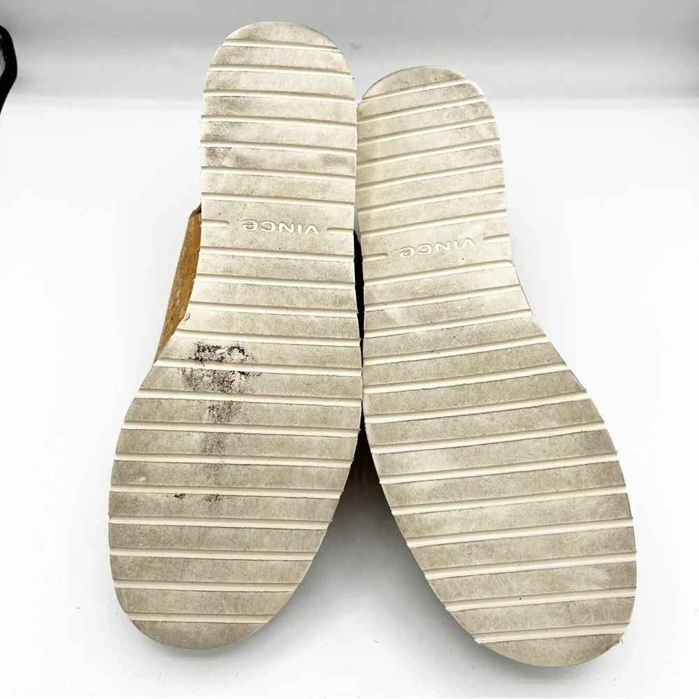 Vince Shelby Cork Wedge Heel Strap Sandals Tan 8.5